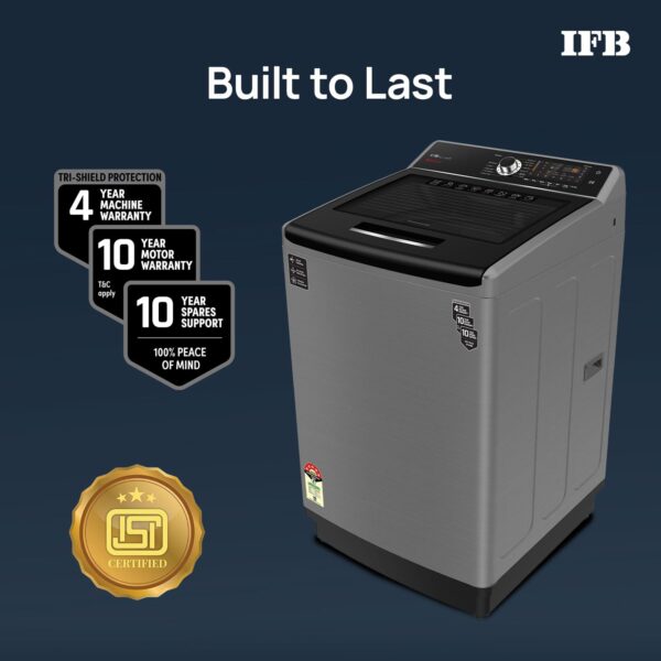 IFB 11 Kg 5 Star with DeepClean® Technology, AI Powered, Fully Automatic Top Load Washing Machine (2025 Model, TL111IN3S, PowerSteam®, Inbuilt Heater, Aqua Energie, Inox) - Image 9