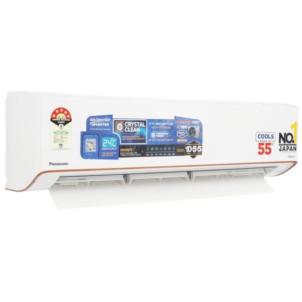 Panasonic EU 7 in 1 Convertible 2 Ton 5 Star Inverter Split AC with Anti Dust FIlter (2025 Model, Shield Blue Plus Coating,55°Tested,High CFM&Eco tough Outdoor Crystal Clean Technology CS/CU-EU24BKY5) - Image 5