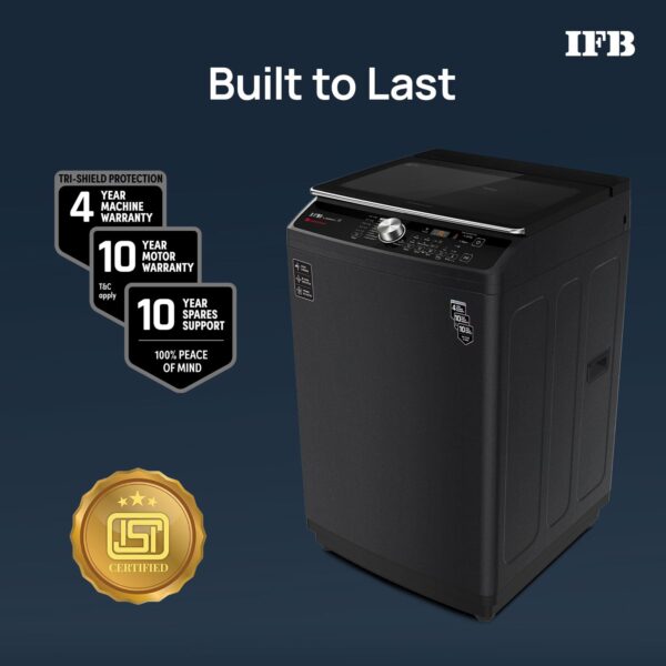 IFB 9 Kg 5 Star with DeepClean® Technology, AI Powered, Fully Automatic Top Load Washing Machine (TL900NB2S, PowerSteam®, Inbuilt Heater, Aqua Energie, Noir Black) - Image 4