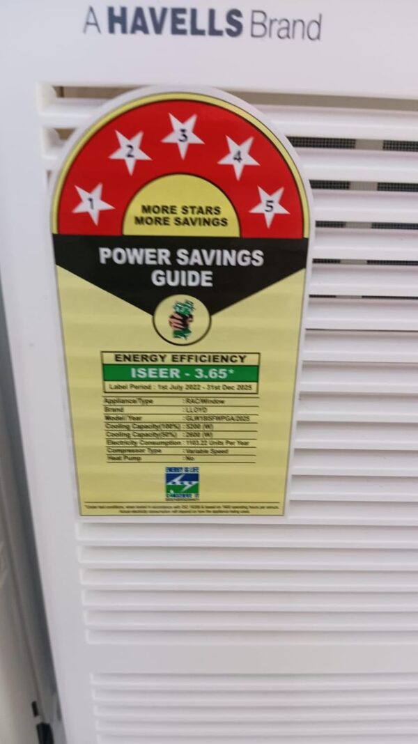 Lloyd 1.5 Ton 5 Star Inverter Window AC (Copper, Clean Air Filter, 2025 Model, GLW18I5FWPGA, White) - Image 3