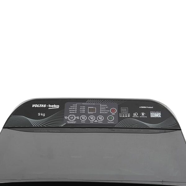 Voltas Beko, A Tata Product WTL9006UEA/SPB0OD 9 Kg 5 Star Fully-Automatic Top Loading Washing Machine (Grey) - Image 3