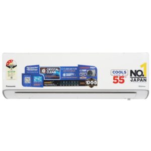 Panasonic EU 7 in 1 Convertible 1 Ton 3Star Inverter Split,(100% Copper Condenser, CS/CU-EU12BKY3F), With 55°Tested,Ag clean Filter,High CFM&Eco tough Outdoor Crystal Clean Technology & Shild Blue+