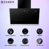Faber 75 Cm 1350 M3/Hr Autoclean Slant Chimney, Filterless, Lifetime On Motor, 5 Yr Comprehensive Warranty, (Hood Zenith FL SC AC BK 75,Touch & Gesture Control,Black) - Image 3