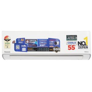 Panasonic EU 7 in 1 Convertible 1Ton 3Star Smart Inverter Split,(100%Copper Condenser, CS/CU-EU12BKY3FM),With MirAie & Matter Certified 55°Tested, High CFM & Eco tough Outdoor Crystal Clean Technology