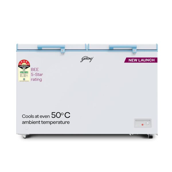 Godrej 405 L Double Door Convertible Deep Freezer (DH ESNCH 425E 2HCNP RW, White)