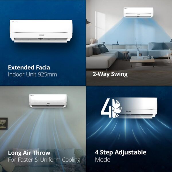 Voltas 2024 Model 1.5 Ton 3 Star Split Inverter AC - Ivory White  (183V VECTRA ZENITH SILVER (4503752), Copper Condenser) - Image 4