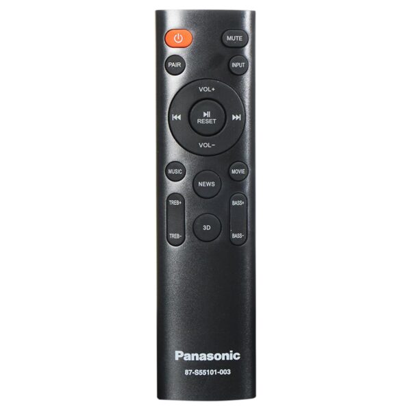 Panasonic 160W 2.1Ch with 3D Surround Soundbar Speaker System, Bluetooth, USB, RCA, AUX Inputs Remote Control (SC-HTS160GWK,Black) - Image 2