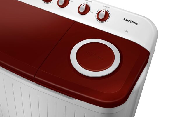 Samsung 7 kg, 5 Star, Semi-Automatic Top Load Washing Machine (WT70C3000RR/TL, Air Turbo Drying, Light Gray) - Image 3