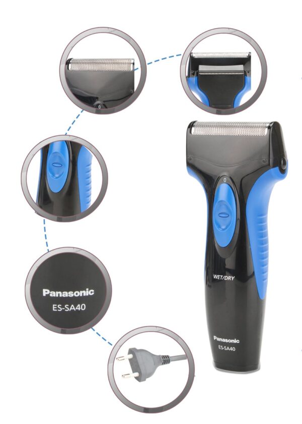 Panasonic ES-SA40-K44B Single Blade Wet and Dry Men's Shaver (Black) - Image 6