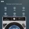 IFB 8 Kg 5 Star Front Load Washing Machine 2X Power Steam (SENATOR SXS 8012, Silver, In-built Heater, 4 years Comprehensive Warranty) - Image 2