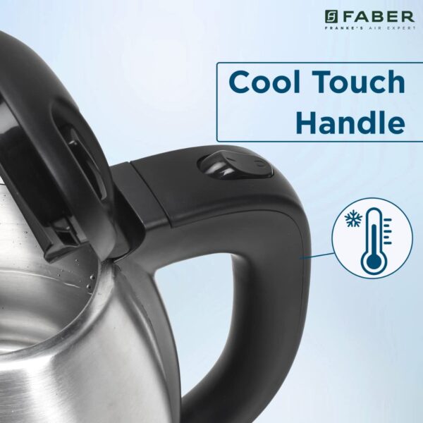 Faber Electric Kettle with Stainless Steel Body, FK 1.8 litres boiler for Water, SS, (FK 1.8L SS) - Image 7