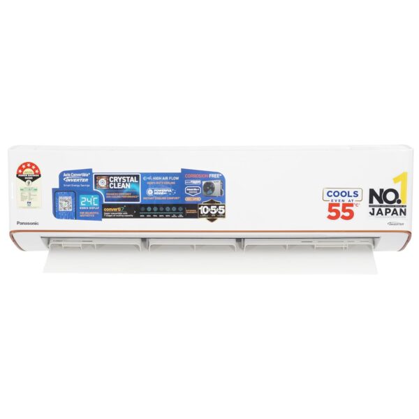 Panasonic EU 7 in 1 Convertible 2 Ton 5 Star Inverter Split AC with Anti Dust FIlter (2025 Model, Shield Blue Plus Coating,55°Tested,High CFM&Eco tough Outdoor Crystal Clean Technology CS/CU-EU24BKY5) - Image 3