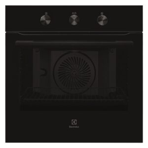 Electrolux 68L 60cm Built-In Oven with 5 Functions, UltimateTaste 300, Glass, Black, KOHLH00KA