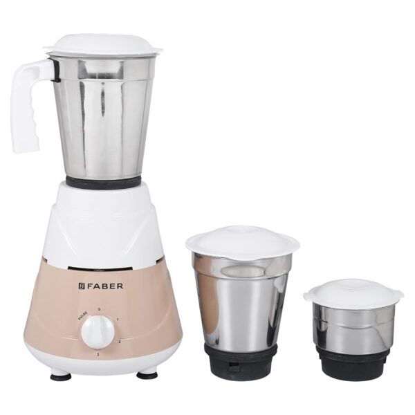 Faber Marvel 500W Blender Mixer Grinder, || Low-Noise, up to 18000 RPM Speed || 1 Year Comprehensive Warranty (FMG Marvel 500W 3J PW) Peach White - Image 4