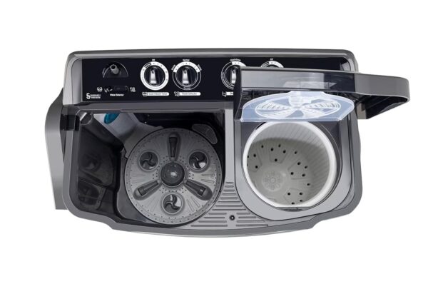 LG 9.5Kg 5 Star Semi Automatic Top Load Washing Machine,(Roller Jet Pulsator + Soak, Rat Away, Middle Black,P9555SKAZ) - Image 8