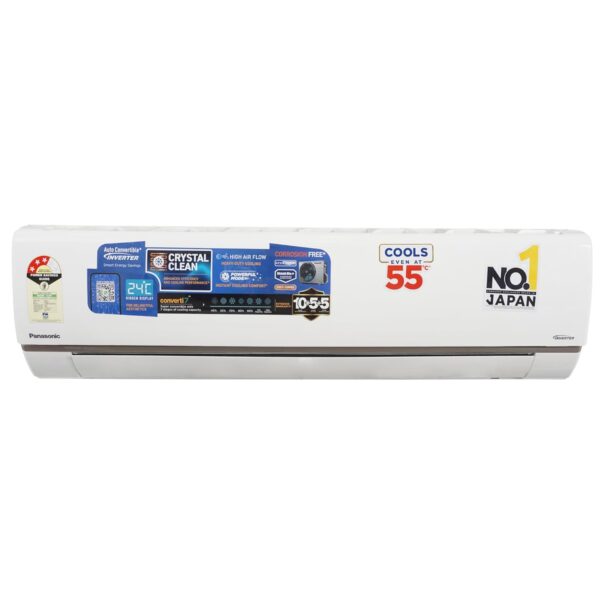 Panasonic AU 7 in 1Convertible 1.5 Ton 3 Star Inverter Split (100% Copper Condenser,CS/CU-AU18BKYF),55°Tested,High CFM & Eco tough Outdoor Crystal Clean Technology - Image 4
