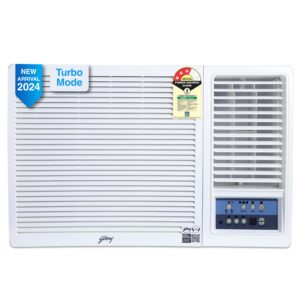 Godrej 1 Ton 3 Star, Turbo Mode Window AC (Copper, Anti-Dust Filter, Anti-Freeze Thermostat, AC 1T WFC 12UTC3 WWA Window 3S, White)