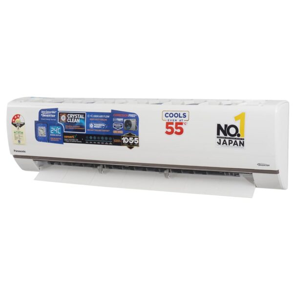 Panasonic AU 7 in 1Convertible 1.5 Ton 3 Star Inverter Split (100% Copper Condenser,CS/CU-AU18BKYF),55°Tested,High CFM & Eco tough Outdoor Crystal Clean Technology - Image 5