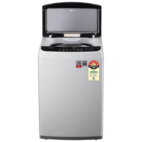 LG 7.5 Kg 5 Star Smart Inverter Fully-Automatic Top Load Washing Machine (T75SPSF1Z, Middle Free Silver, TurboDrum | Smart Closing Door) - Image 5