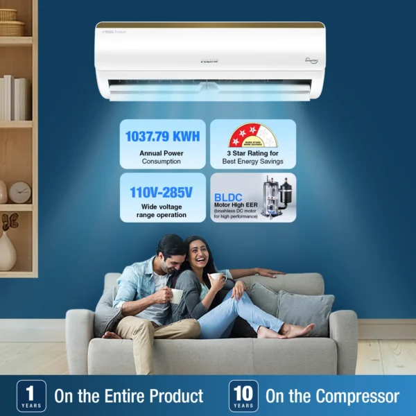 Voltas SmartAir Inverter AC, 1.5 Ton, 3 star - 183V Vertis Smart Elite Gold With IoT - Image 7