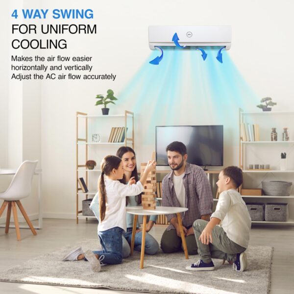 Godrej 1.7 Ton 3 Star, 5 Years Comprehensive Warranty, 4-Way Air Swing Fixed Speed Split AC (Copper, Anti-Dust Filter, 2025 Model, SFC 20STC3-WYP, White) - Image 4