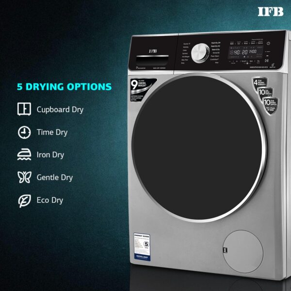 IFB Laundrimagic 3-in-1 8.5/6.5/2.5 Kg Inverter Washer Dryer Refresh(Executive ZXS, Silver) - Image 10