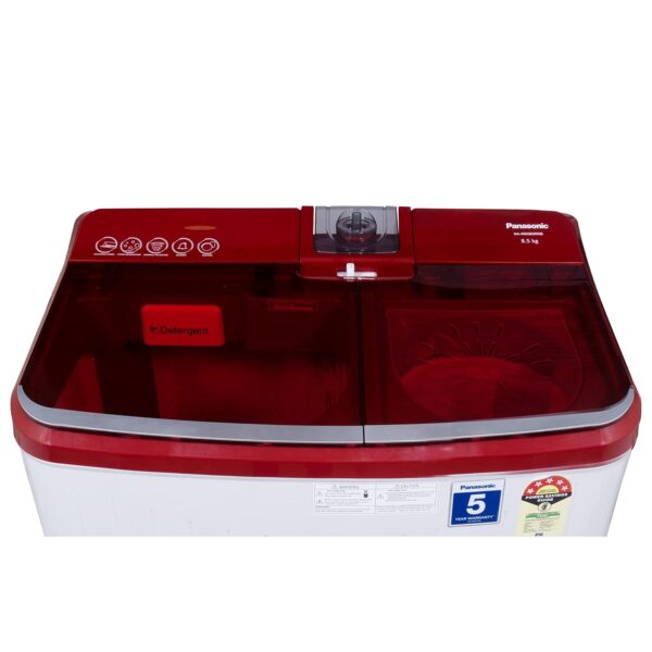 Panasonic 8.5 kg Semi Automatic Washing Machine Red (NA-W85B5RRB) - Image 6