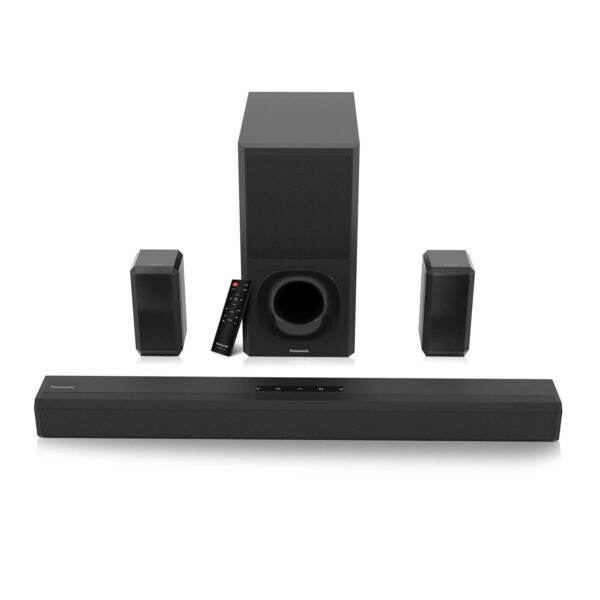 SC-HTS600GWK 5.1 Ch Sound Bar With 3D Surround Sound 600W With Wireless Surround Speakers Dolby Digital plus Tpuch Control (250W+70*5W),BT 5.3, USB,HDMI ARC,Optical,Aux With Remote Control &Display