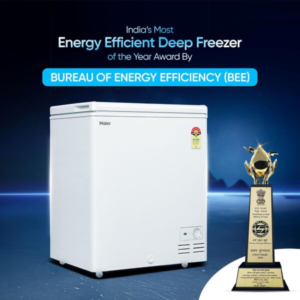 Haier HFC-230SM5, 5 Star Rating Single Door Convertible Deep Freezer, Heavy Duty Compressor with inside metal Liner and 4 Years Comprehensive Warranty (White) - Image 7