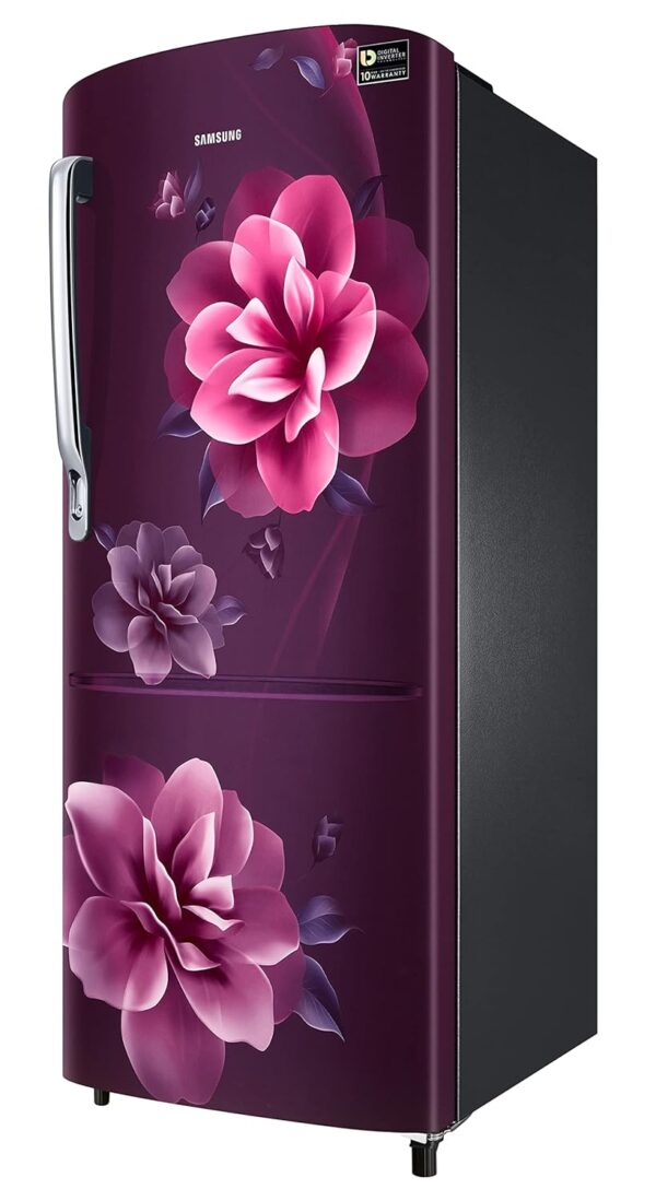 Samsung 223L 3 Star Inverter Direct-Cool Single Door Refrigerator Appliance (RR24C2723CR/NL,Camellia Purple) - Image 8