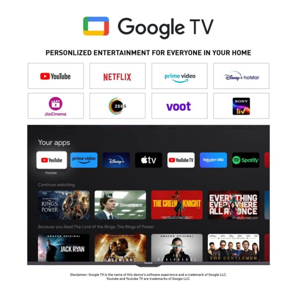 Panasonic 139cm (55 Inches) 4K Ultra HD Smart Google LED TV TH-55MX750DX (Black) - Image 6