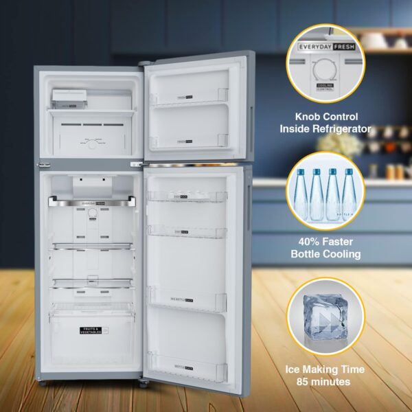 Whirlpool 235 L 2 Star Frost Free Double Door Refrigerator (WP REF NEO DF278 PRMTITAN STL2S-TL-22099) - Image 2