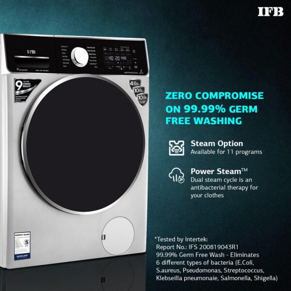 IFB Laundrimagic 3-in-1 8.5/6.5/2.5 Kg Inverter Washer Dryer Refresh(Executive ZXS, Silver) - Image 3