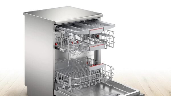 Bosch 14 Place Settings free-standing Dishwasher (SMS6HVI01I, Fingerprint free steel) - Image 3