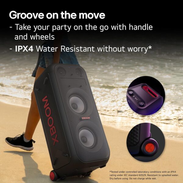 LG XL9T XBOOM Portable Bluetooth Party Speaker with Pixel LED Lighting - Image 3