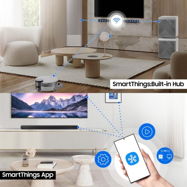 Samsung 656 W 11.1.4 ch (HW-Q990D/XL) Wireless Dolby Atmos Soundbar with Subwoofer, Center/Up/Side Firing Speakers, Surround Sound, Built-in Alexa, AirPlay2, Wi-Fi, Bluetooth, HDMI (Graphite Black) - Image 12