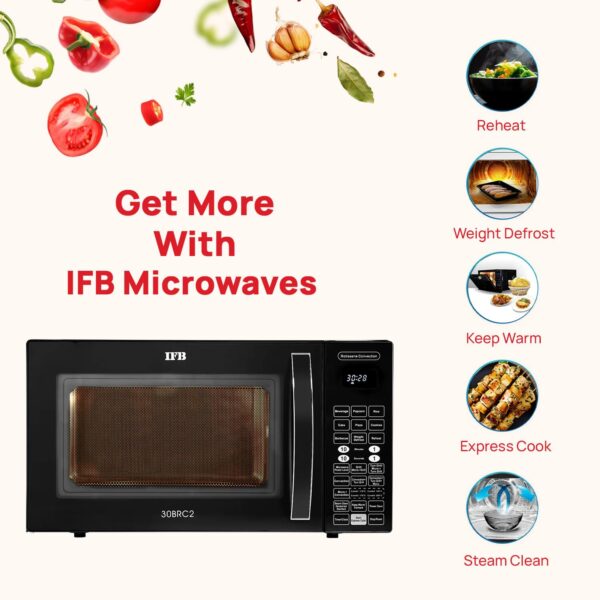 IFB 30 L Convection Microwave Oven (30BRC2, Black) Standard - Image 3