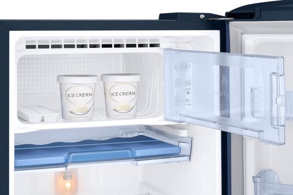 Samsung 246L 3 Star Inverter Direct-Cool Single Door Refrigerator Appliance (RR26C3893CU/HL,Camellia Blue) Base Stand Drawer - Image 3