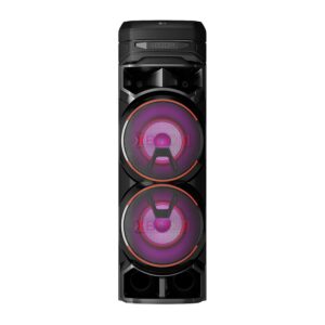 LG XBOOM RNC9 Party Speaker, Multi Color Lighting, Karaoke Feature, 1 Mic + 1 Guitar Input, Wireless Party Link, USB, Bluetooth Connection, XBOOM App