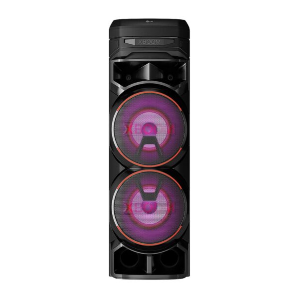 LG XBOOM RNC9 Party Speaker, Multi Color Lighting, Karaoke Feature, 1 Mic + 1 Guitar Input, Wireless Party Link, USB, Bluetooth Connection, XBOOM App