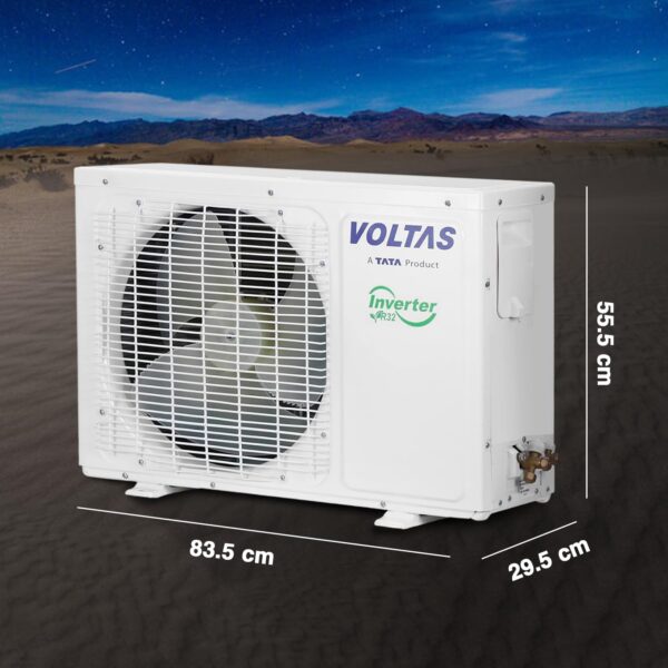 Voltas 1.5 Ton 3 Star Adjustable Inverter Split AC(Copper, 183V Vectra Prism, 4-in-1 Adjustable Mode, White) - Image 2
