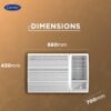 Carrier 1.5 Ton 5 Star 19K Estrella FXI (M) Inverter Window AC, R32 Refrigerant, WRAC, High Energy Efficiency, White - Image 4