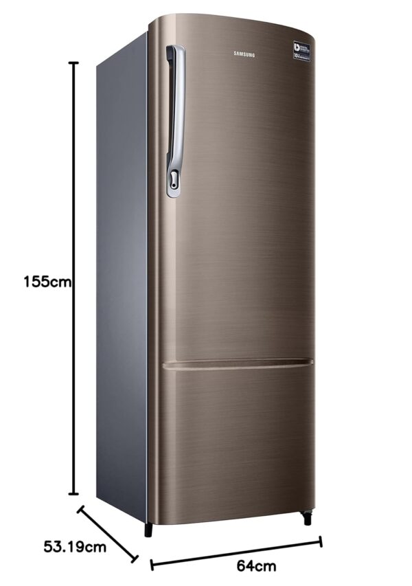 Samsung 246L 3 Star Inverter Direct-Cool Single Door Refrigerator Appliance (RR26C3733DX/HL,Luxe Brown) - Image 3