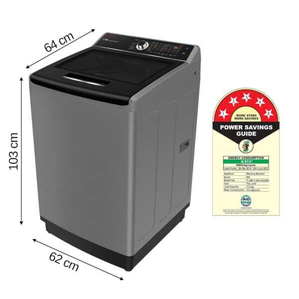 IFB 11.0 Kg 5 Star Top Load Washing Machine Aqua Conserve (TL-SIBS 11.0KG AQUA, Inox, Power Dual Steam, Inbuilt Heater) - Image 4