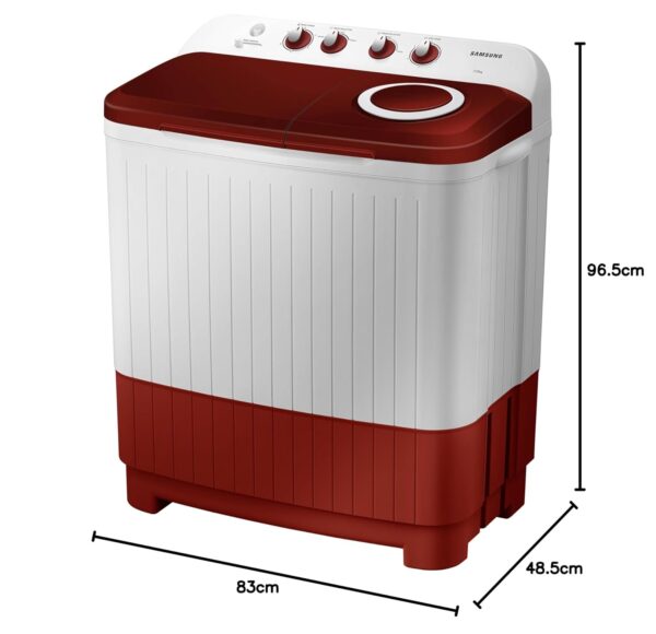 Samsung 7 kg, 5 Star, Semi-Automatic Top Load Washing Machine (WT70C3000RR/TL, Air Turbo Drying, Light Gray) - Image 8