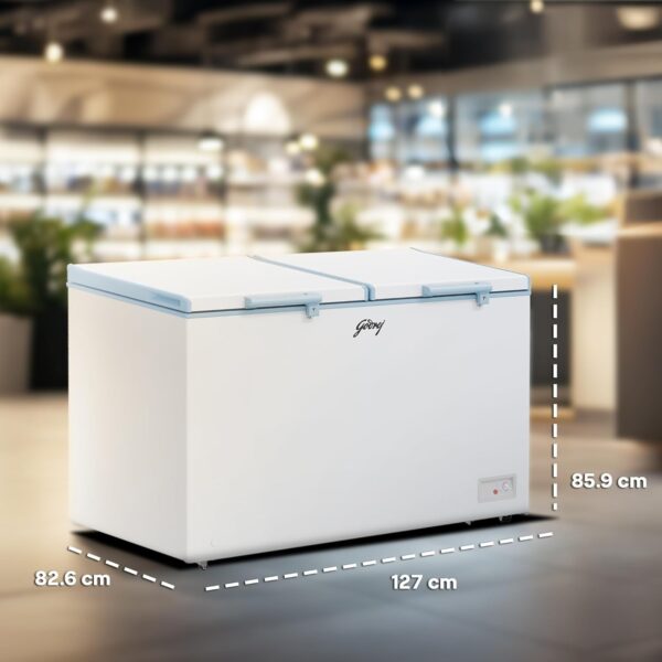 Godrej 405 L Double Door Convertible Deep Freezer (DH ESNCH 425E 2HCNP RW, White) - Image 4