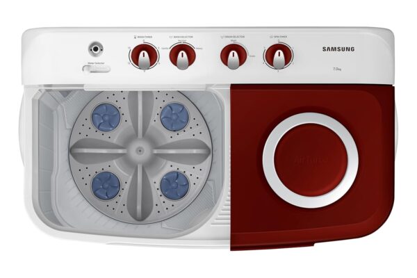 Samsung 7 kg, 5 Star, Semi-Automatic Top Load Washing Machine (WT70C3000RR/TL, Air Turbo Drying, Light Gray) - Image 9