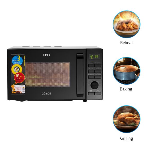 IFB 20 L Convection Microwave Oven (20BC5, Black) - Image 3