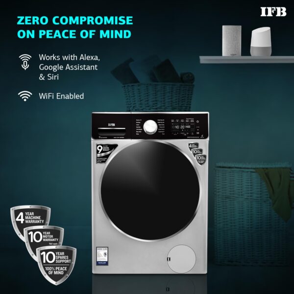 IFB Laundrimagic 3-in-1 8.5/6.5/2.5 Kg Inverter Washer Dryer Refresh(Executive ZXS, Silver) - Image 6