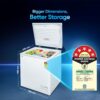 Haier HFC-230SM5, 5 Star Rating Single Door Convertible Deep Freezer, Heavy Duty Compressor with inside metal Liner and 4 Years Comprehensive Warranty (White) - Image 4